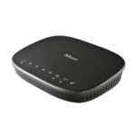 Trust 18212 wireless router Fast Ethernet Black