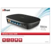 Trust 18212 wireless router Fast Ethernet Black