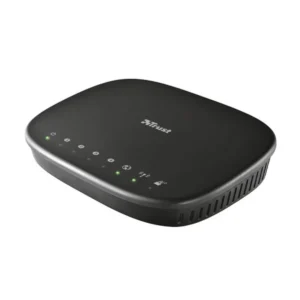 Trust 18212 wireless router Fast Ethernet Black
