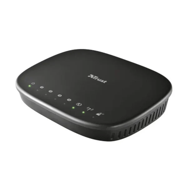 Trust 18212 wireless router Fast Ethernet Black