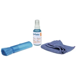 Manhattan LCD Cleaning Kit (mini), Alcohol-free, Includes Cleaning Solution (60ml), Brush and Microfibre Cloth, Ideal for use on monitors/laptops/keyboards/etc, Three Year Warranty