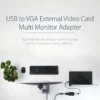 StarTech.com USB 2.0 to VGA Adapter, USB to VGA Monitor Converter for Windows, 1080p (no support for macOS/ChromeOS/Linux) – TAA