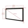 Multibrackets M 2.35:1 Framed Projection Screen 281×120, 120″