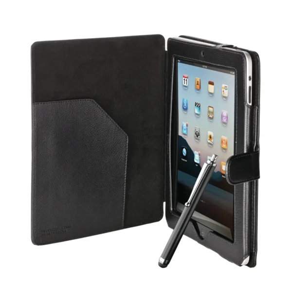 Trust Folio Stand with Stylus Pen for iPad Black