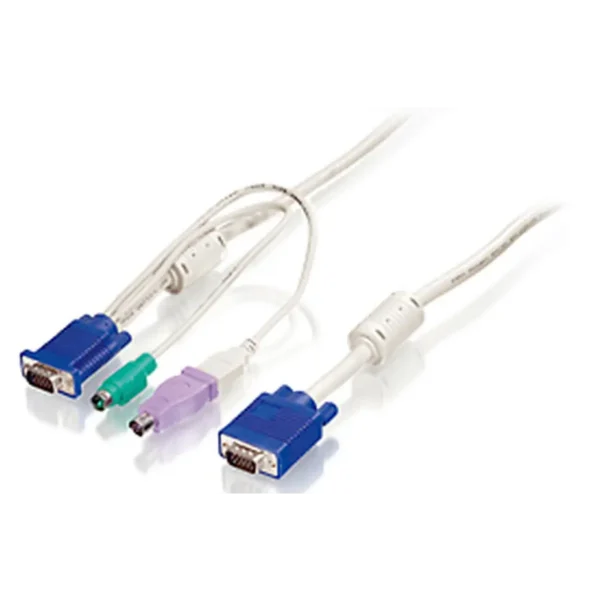 LevelOne 1.8m KVM Cable, VGA, PS/2, USB