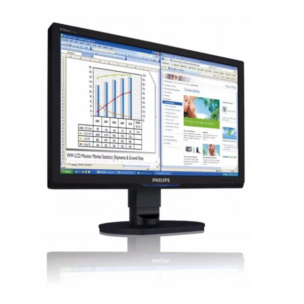 Philips Brilliance 240BW9CB/27 computer monitor 61 cm (24″) 1920 x 1200 pixels WUXGA LCD Black