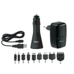 Trust Smartphone Travel Charging Kit Mobile phone, MP3, Netbook, Laptop Black AC, Cigar lighter, USB Auto, Indoor, Outdoor