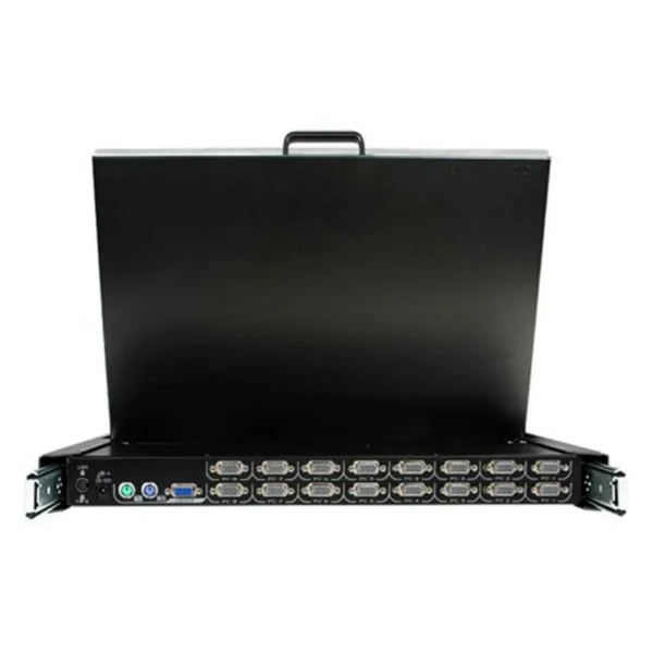 StarTech.com 1U 19″ Rackmount LCD Console with 16 Port Multi-Platform KVM