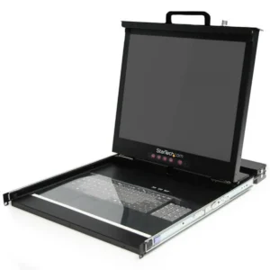 StarTech.com 1U 19″ Rackmount LCD Console with 16 Port Multi-Platform KVM