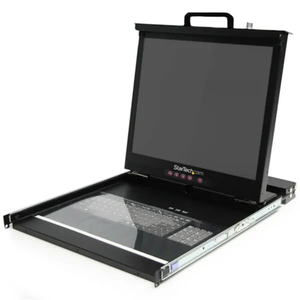 StarTech.com 1U 19″ Rackmount LCD Console with 16 Port Multi-Platform KVM