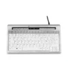BakkerElkhuizen S-board 840 keyboard Office USB AZERTY French Light grey, White