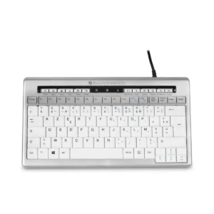 BakkerElkhuizen S-board 840 keyboard Office USB AZERTY French Light grey, White