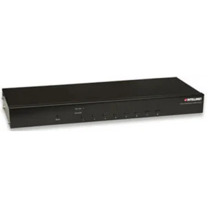 Intellinet 8-Port Rackmount KVM Switch, Combo USB + PS/2, On-Screen Display, Cables included (Euro 2-pin plug)