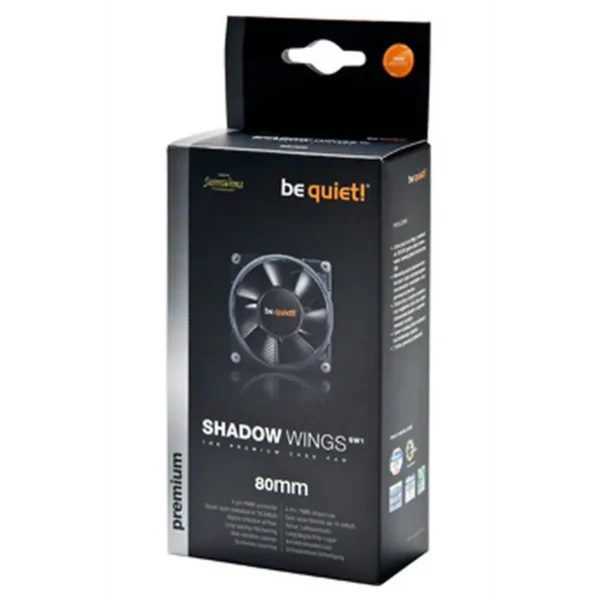 be quiet! SHADOW WINGS SW1 80mm MS Computer case Fan 8 cm Black