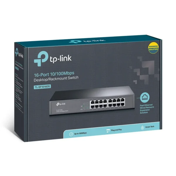 TP-Link 16-Port 10/100Mbps Desktop/Rackmount Network Switch