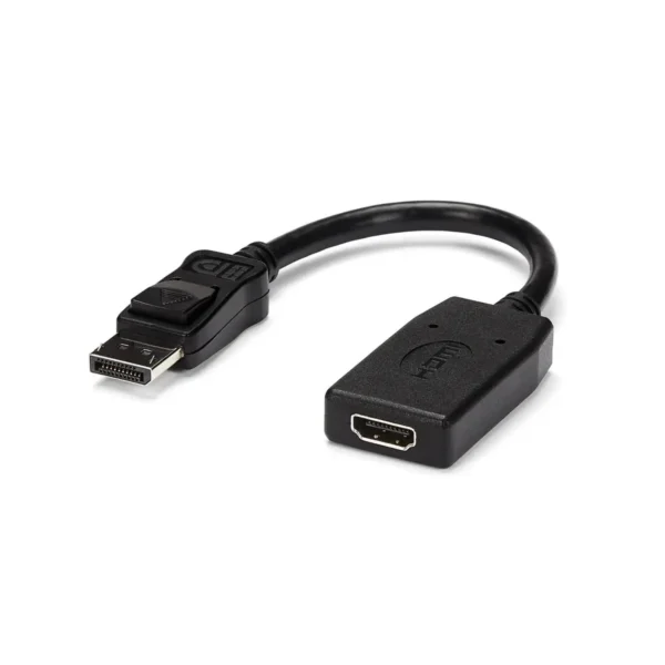 StarTech.com DisplayPort to HDMI Adapter – DP to HDMI Adapter/Video Converter – 1080p – VESA Certified – DP to HDMI Monitor/Display/Projector Adapter Dongle – Passive – Latching DP Connector