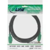 InLine PS/2 cable, , M/F, black/green, golden contacts, 2m