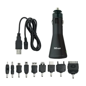 Trust 17153 mobile device charger Mobile phone, MP3, PDA Black Cigar lighter Auto