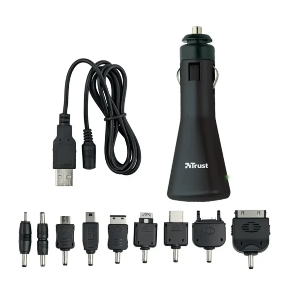 Trust 17153 mobile device charger Mobile phone, MP3, PDA Black Cigar lighter Auto