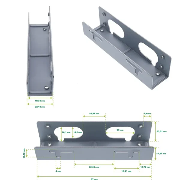 InLine HDD Mounting Brackets for 3.5″ HDD’s