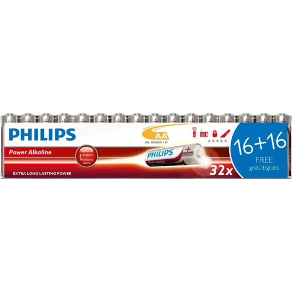 Philips Power Alkaline Battery LR6P32F/10