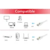 Equip Cat.6 S/FTP Patch Cable, 0.5m, White