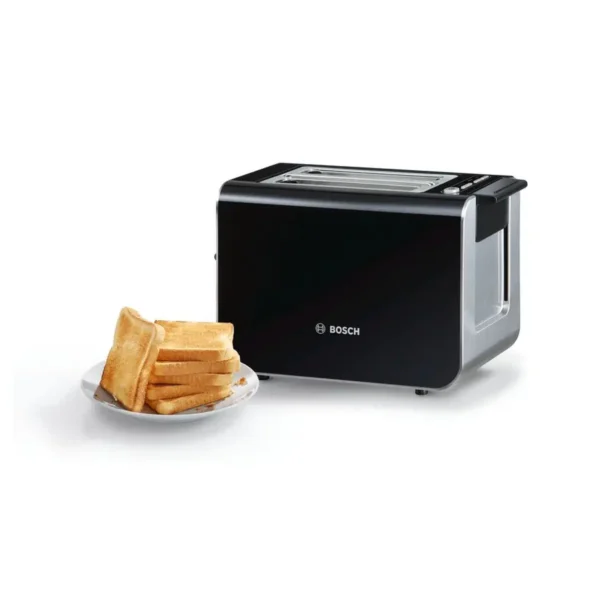 Bosch TAT8613 toaster 2 slice(s) 860 W Black, Silver