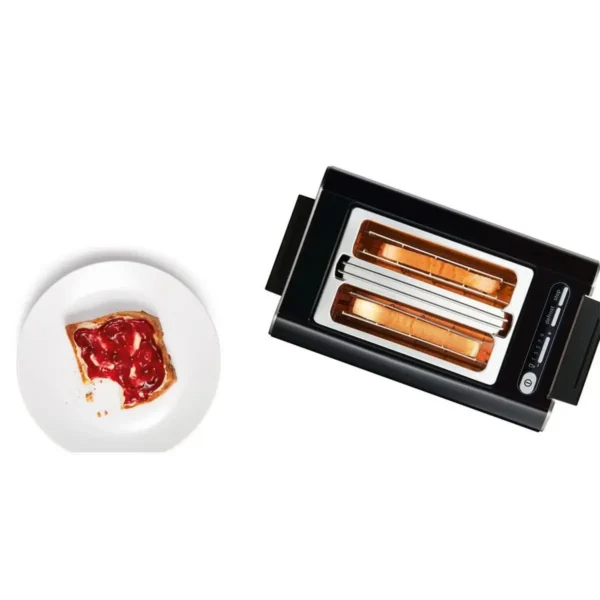 Bosch TAT8613 toaster 2 slice(s) 860 W Black, Silver