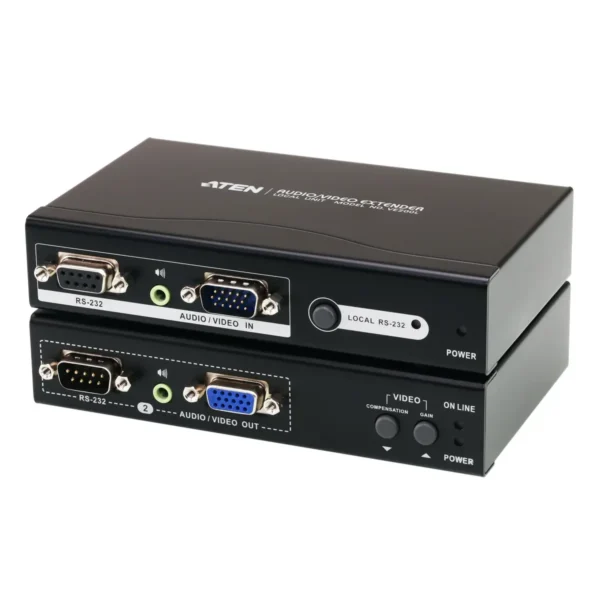 ATEN VE200 AV extender Black