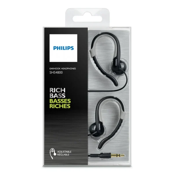 Philips SHS4800/28 headphones/headset Wired Ear-hook, In-ear Black, Yellow