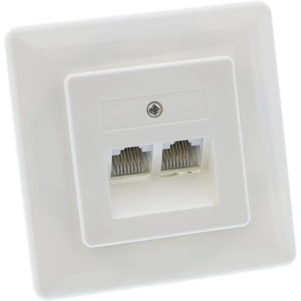 InLine ISDN Wall Plate 2x RJ45 female 2x 8 Port