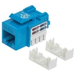 Intellinet Keystone Jack, Cat6, UTP, Punch-down, Blue