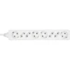 InLine Socket strip, 8-way, 4x CEE7/3 + 4x Euro CEE 7/16, white, 3m