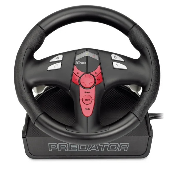 Trust Vibration Feedback Steering Wheel PC-PS2-PS3 GM-3400 Steering wheel + Pedals PC, Playstation 2, Playstation 3