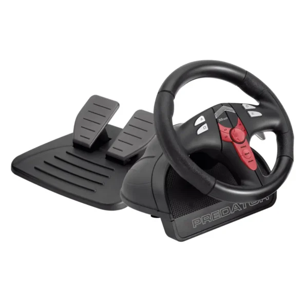 Trust Vibration Feedback Steering Wheel PC-PS2-PS3 GM-3400 Steering wheel + Pedals PC, Playstation 2, Playstation 3