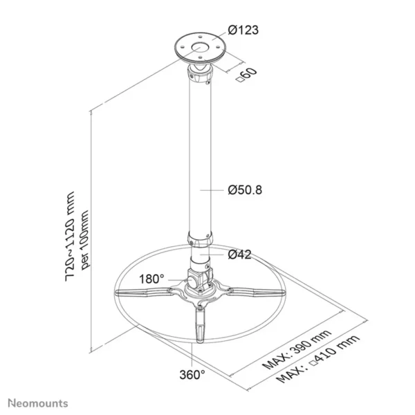 Neomounts projector ceiling mount