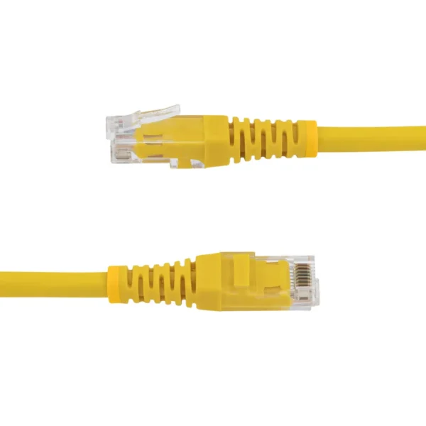 StarTech.com 3ft CAT6 Ethernet Cable – Yellow CAT 6 Gigabit Ethernet Wire -650MHz 100W PoE RJ45 UTP Molded Network/Patch Cord w/Strain Relief/Fluke Tested/Wiring is UL Certified/TIA