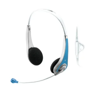 Trust InSonic Chat Headset – Blue Wired Calls/Music