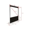 Multibrackets M 16:9 Portable Projection Screen 200×112, 90″