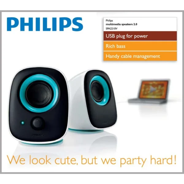 Philips Notebook USB speakers SPA2210V/97