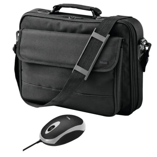Trust 15.4″ Notebook Bag + Mini Mouse 39.1 cm (15.4″) Briefcase Black