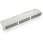 Equip 48-Port Cat.6 Shielded Patch Panel, Light Grey