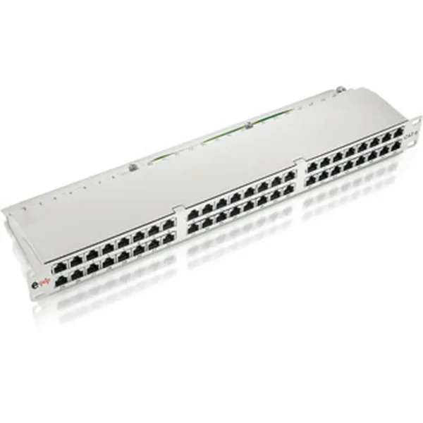 Equip 48-Port Cat.6 Shielded Patch Panel, Light Grey