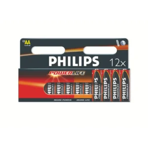 Philips PowerLife LR6PC12C AA Alkaline Battery