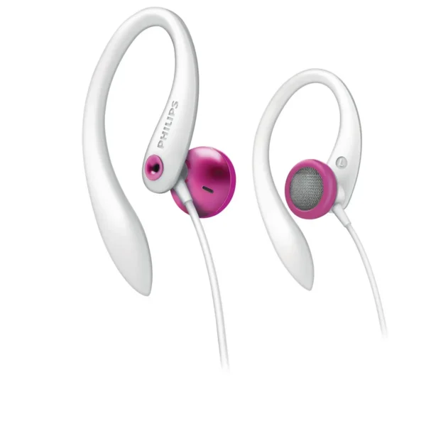 Philips SHS3213C/28 headphones/headset Wired Ear-hook Crimson, White