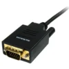 StarTech.com 6ft (2m) Mini DisplayPort to VGA Cable – Active Mini DP to VGA Adapter Cable – 1080p Video – mDP 1.2 or Thunderbolt 1/2 Mac/PC to VGA Monitor/Display – Converter Cord