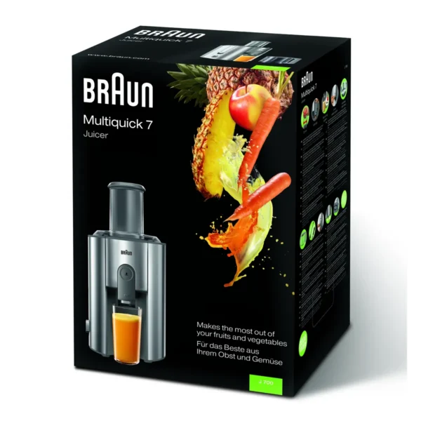 Braun Multiquick 7 juicer J 700 Centrifugal juicer 1000 W Stainless steel
