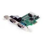 StarTech.com 2-Port PCI Express RS232 Serial Adapter Card, 16550 UART, PCIe to Dual Serial DB9 Host Controller, Windows & Linux, TAA – Replaced by PEX2S953