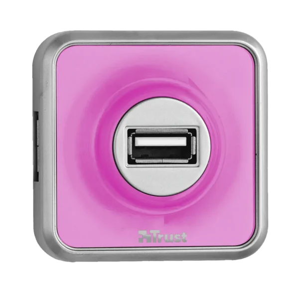 Trust 4 Port USB 2.0 Micro Hub – Pink
