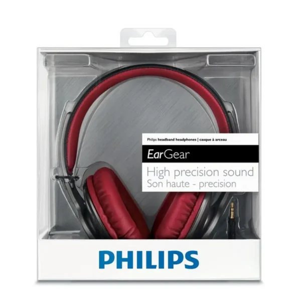 Philips SHL5800/28 headphones/headset Wired Head-band Black, Red